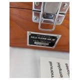 Spirit of St. Louis Field Phone Mark IV with Case and Accessories