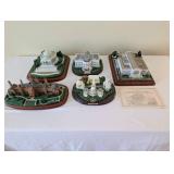 Set of 5 Historical Washington DC Landmark Miniature Replicas with Certificate