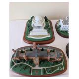 Set of 5 Historical Washington DC Landmark Miniature Replicas with Certificate