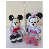 Musical Mickey and Minnie Mouse Dolls in Satin Outfits