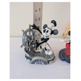 Set of 2 Disney Mickey Mouse Figurines Steamboat Willie & Sorcerer