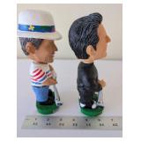 Set of 2 Senior PGA Tour Bobblehead Figures Chi Chi Rodriguez Gary Player