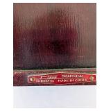 Chinese Jewelry Box with Jade Panels and Brass Accents