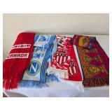 Collection of Soccer and Football Club Scarves