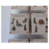 Lot of 7 Liberty Falls Hand Painted Pewter Miniature Figure Sets with Boxes