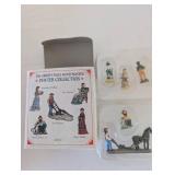Lot of 7 Liberty Falls Hand Painted Pewter Miniature Figure Sets with Boxes