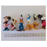 Disney Collectible Lot: Snow White, Mickey Mouse Snow Globe, and 7 Japan Porcelain Figurines