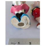 Disney Collectible Lot: Snow White, Mickey Mouse Snow Globe, and 7 Japan Porcelain Figurines