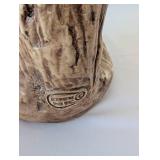 Pair of Vintage MI Italy Ceramic Figural Statues, 21 Inch Tall