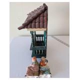 Vintage Norleans Japan Figurines with Porcelain Porch Display