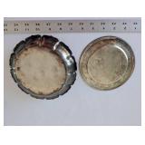 Mixed Vintage Porcelain and Metal Decor Lot including UCAGCO China and Silver Tone Trays