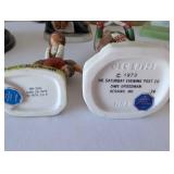 Norman Rockwell Figurines and Collectible Plates Assortment