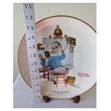 Norman Rockwell Figurines and Collectible Plates Assortment