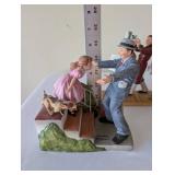 Set of 5 Norman Rockwell American Family Figurines