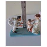 Set of 5 Norman Rockwell American Family Figurines