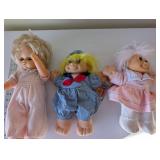 Set of 3 Vintage Dolls Including Russ Troll Kidz and Ego Toy Plush
