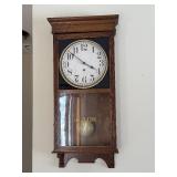Regulator Clock - Oak Wall Case, Glass Front, Pendulum
