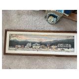 Norman Rockwell Gallery Main Street, Stockbridge Canvas Reproduction - Framed (1991)