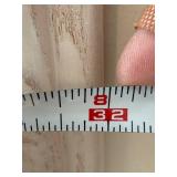 Framed Garden Landscape Art - Gazebo by Lake with Blooming Flowers in Whitewashed Wood