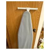 Ironing Board - Freestanding, Gray Cover, White Frame