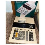 Casio DR-210HD Heavy-Duty Ribbon Printer & Canon MP21D 12-Digit Printing Calculator