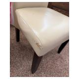 Set of 4 Cream Tufted Dining Chairs