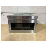 Sharp 24 in. 1.2 cu. ft. 950W Sharp Stainless Steel Microwave Drawer Oven (SMD2470ASY) (Needs To Be Wiped Down, Minor Transit Damage)