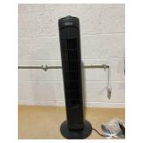 Holmes 29 Manual Tower Fan with CleanBreeze Removable Grill, 3 Speeds, and 85° Oscillation, Black