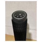 Holmes 37" WhisperForce Tower Fan, CleanBreeze, ClearRead Display, Remote, Black