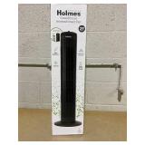 Holmes 29 Manual Tower Fan with CleanBreeze Removable Grill, 3 Speeds, and 85° Oscillation, Black