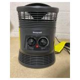 Honeywell HHF360B 1500W 360? Surround Indoor Heater Black: Portable Space Heater for Bedroom, ETL Listed, Fan Driven
