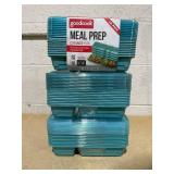 LOT OF 3 Good Cook 10784 Meal Prep Containers, Lunch, Blue, 10-Pk
