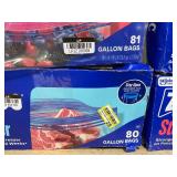 LOT OF 5 Ziploc Storage & Freezer Bags