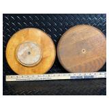 Canister Set - Vintage 4-Piece Ceramic Tea Flour Coffee Sugar with Wood Lid