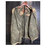 Lauren Jeans Co. RL 1967 Floral Denim Jacket - Size L - Made in Hong Kong