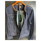 Lauren Ralph Lauren Denim Jacket XL Blue - Button Front & Chest Pockets