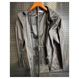 Sport Savvy Hooded Windbreaker Jacket - Black, Size L