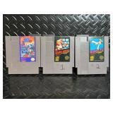 Nintendo NES-004 Controller & NES Console Bundle with 3 Cartridges: Mega Man 2, Mario Bros, Kung Fu