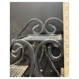 Wrought Iron Tree-Shape Plant Stand with Perforated Square Shelves