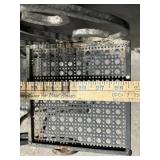 Wrought Iron Tree-Shape Plant Stand with Perforated Square Shelves