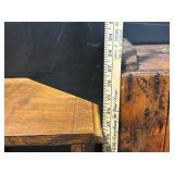 Antique Wooden Console Table & 3-Shelf Bookcase - Two-Piece Set