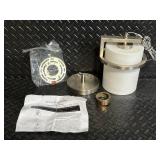 Halo 1-Light Brushed Nickel Mini Pendant with Satin Opal Glass - Model 2767-01-55