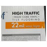 LifeProof High Traffic Rigid Core Vinyl Tile Flooring - Brookfield Marble, 22 mil Wear Layer