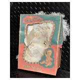 Ideal Plastic Infant Rattle, Baby Shawl & Beaded Toy - Vintage Nursery Lot