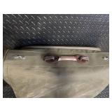 Hartmann Garment Bag Olive Canvas with Leather Trim