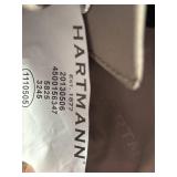 Hartmann Garment Bag Olive Canvas with Leather Trim