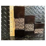 Decorative Home Decor Set - Patterned Frames, Vases, Plant Arrangements & Bowls