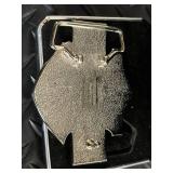 Harley-Davidson Belt Buckle Set - Rhinestone Shield Buckle, HD Letters & Bandana