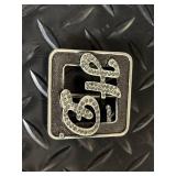 Harley-Davidson Belt Buckle Set - Rhinestone Shield Buckle, HD Letters & Bandana