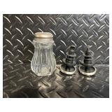 Pig-Shaped Ceramic Teapot - Floral Accent Mug - Green Leaf Bowl - Salt & Pepper Shaker Set